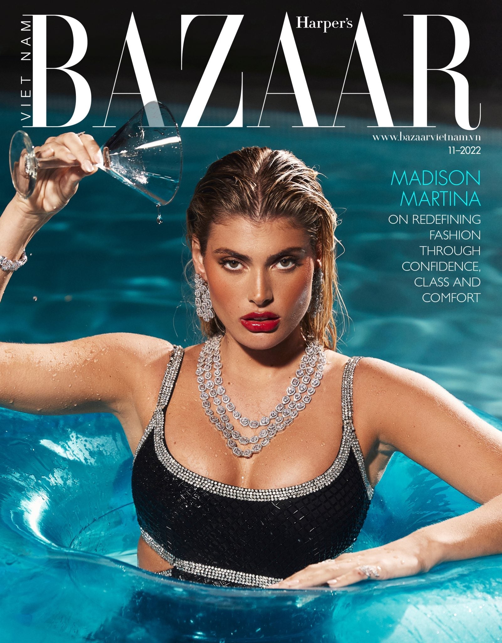 HARPER'S BAZAAR - KAMARI SWIM FOUNDER MADISON MARTINA REDEFINES SWIMWEAR