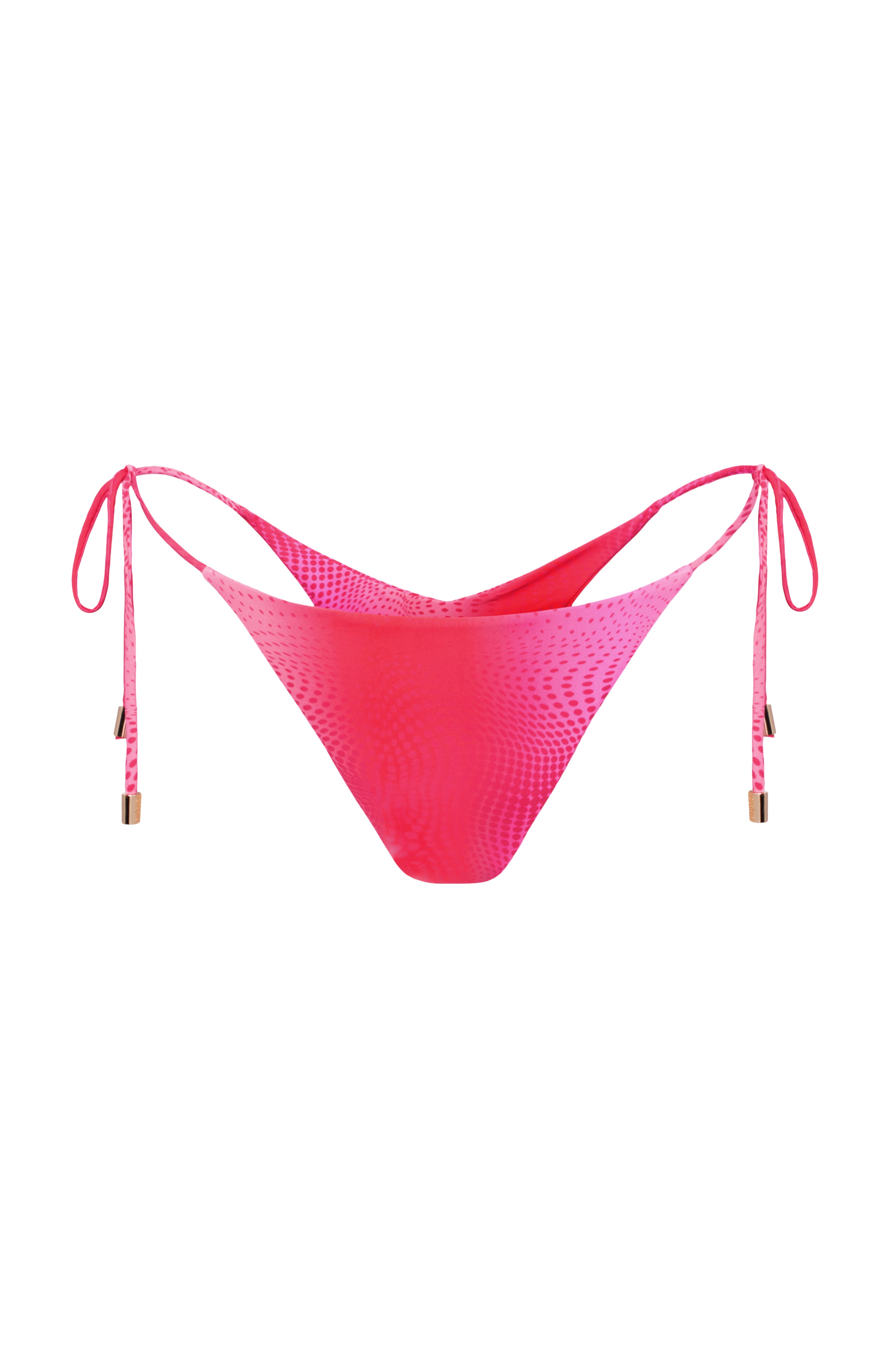 Berry Tie Scrunched Bikini Bottom