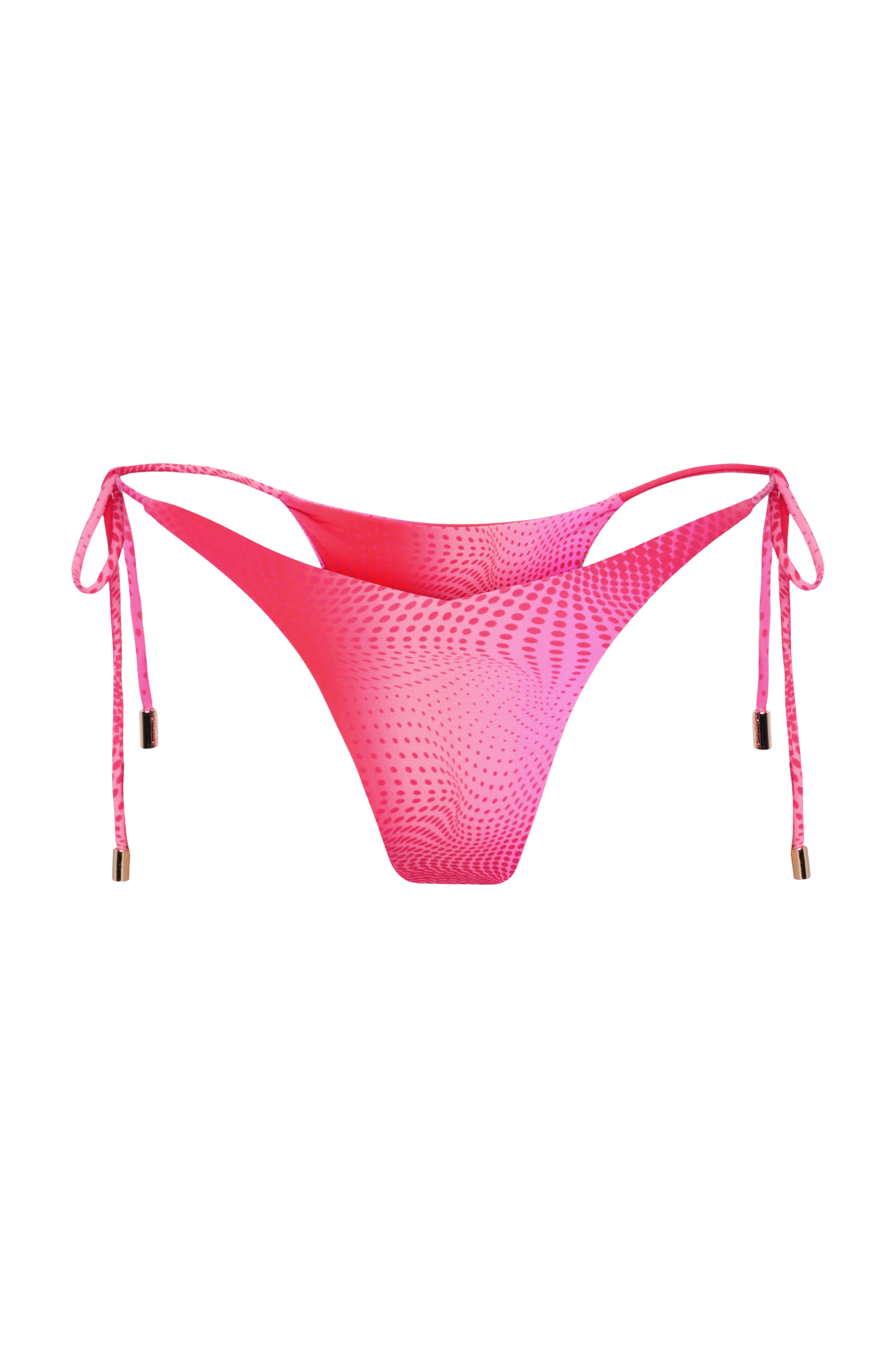 Berry Tie Scrunched Bikini Bottom