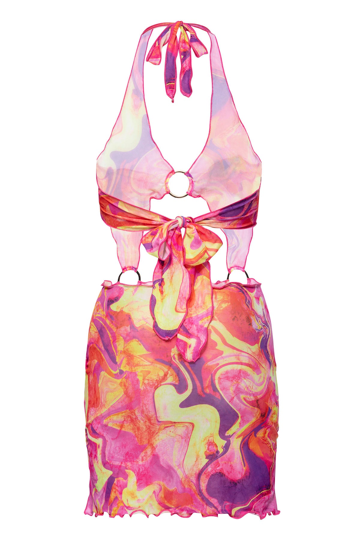 Capri Cut Out Mesh Dress