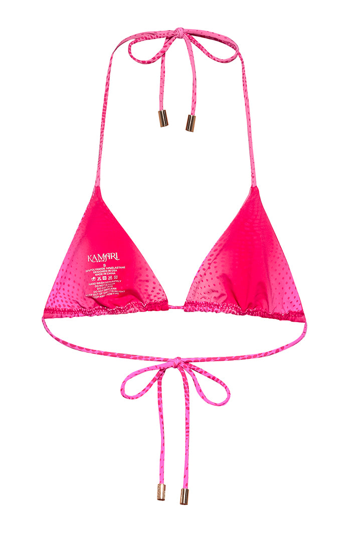 Berry Triangle Bikini Top
