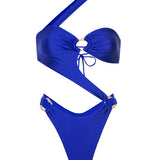 Madi Asymmetrical One Piece - Indy