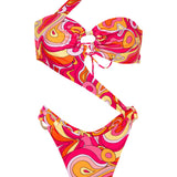 Madi Asymmetrical One Piece - Calico