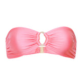 Elsa Strapless Bandeau Top- Bubblegum
