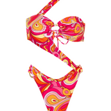 Madi Asymmetrical One Piece - Calico