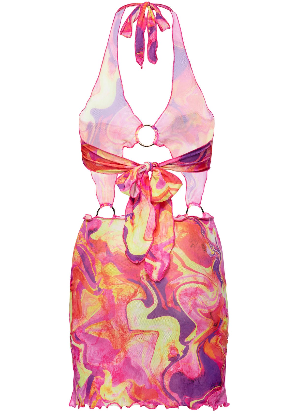 Capri Cut Out Mesh Dress