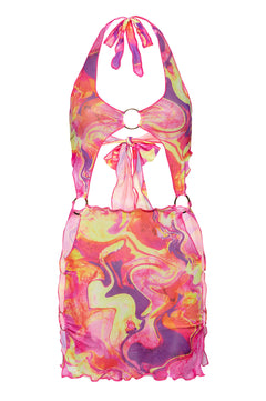 Capri Cut Out Mesh Dress