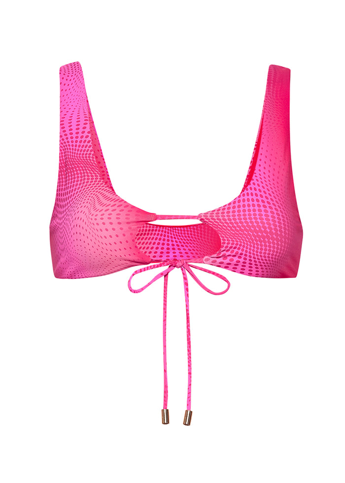 Berry Cutout Bikini Top