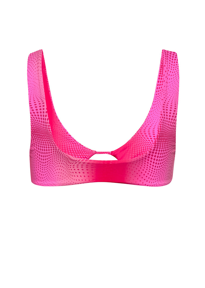 Berry Cutout Bikini Top