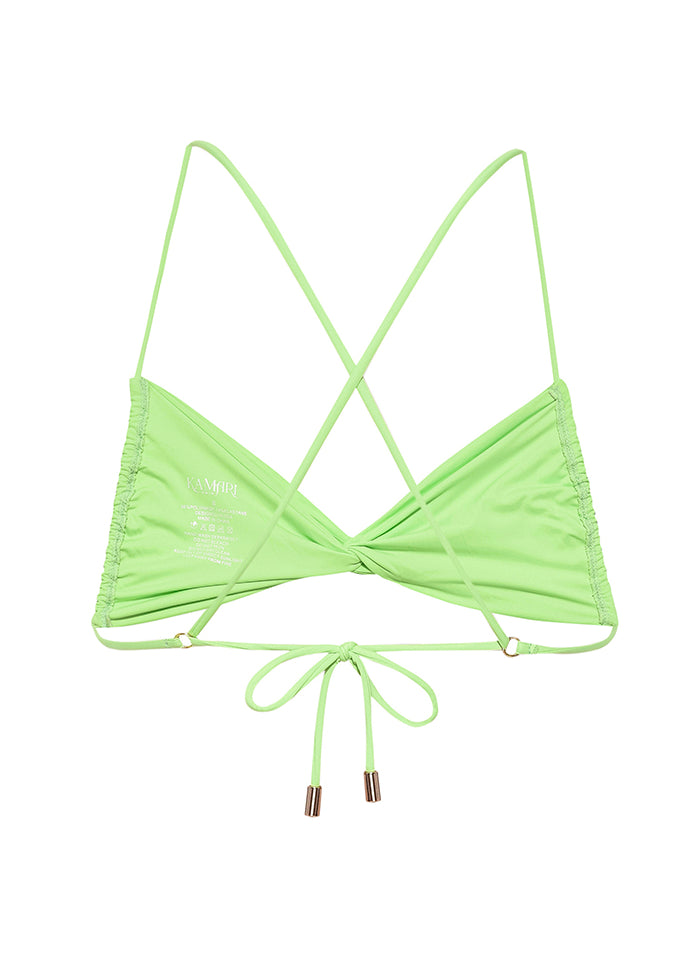 Limon Twist Bandeau Bikini Top