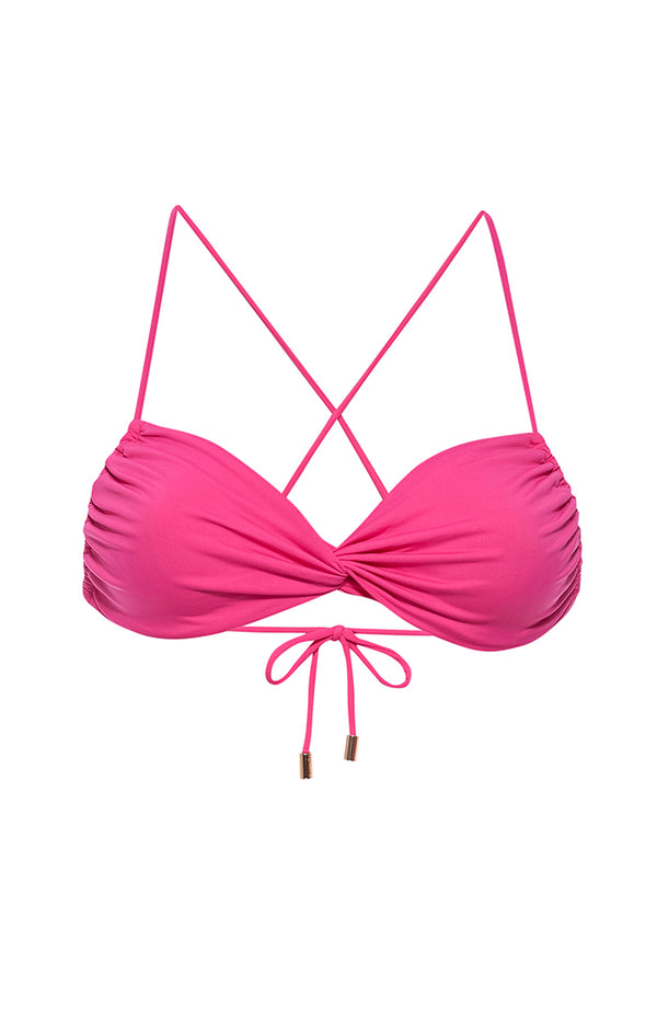 CASSIE TOP - Bandeau bikini top with spacer cups