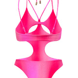 Berry Halter Neck One Piece