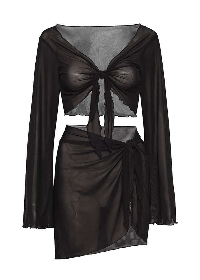 Nora Mesh Sarong Set